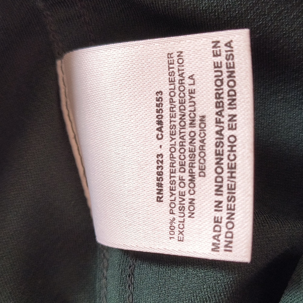 Nike Men's Dark Green Dri-FIT Zippered Polo Shirt - Size Medium - Picture 6 of 9